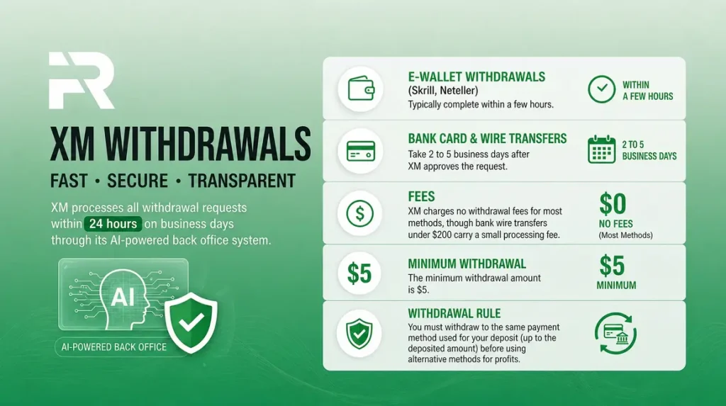 How to Withdraw Money from XM: Methods, Fees, and Processing Times