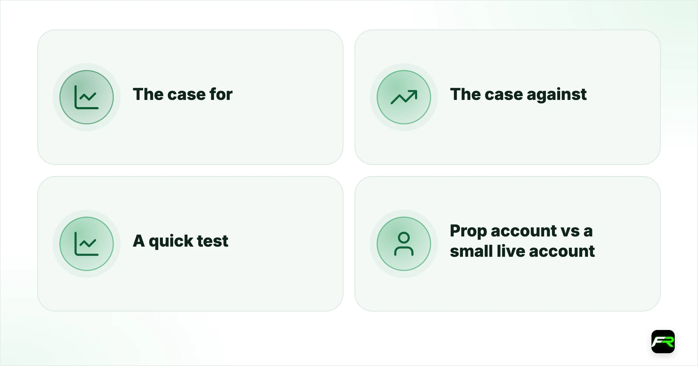 Is Prop Trading Worth It? An Honest Cost-Benefit. The case for; The case against; A quick test; Prop account vs a small live account