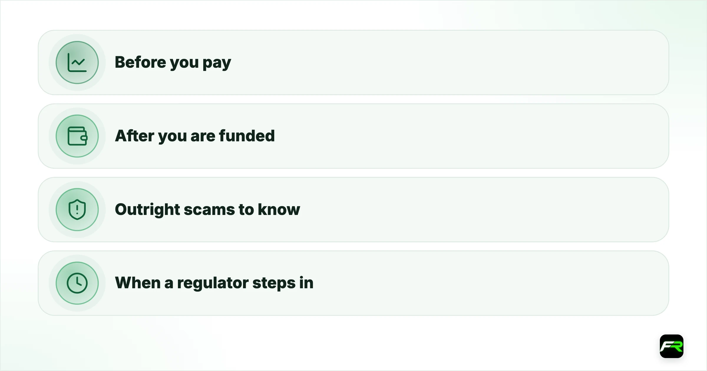 Prop Firm Scams and Red Flags. Before you pay; After you are funded; Outright scams to know; When a regulator steps in