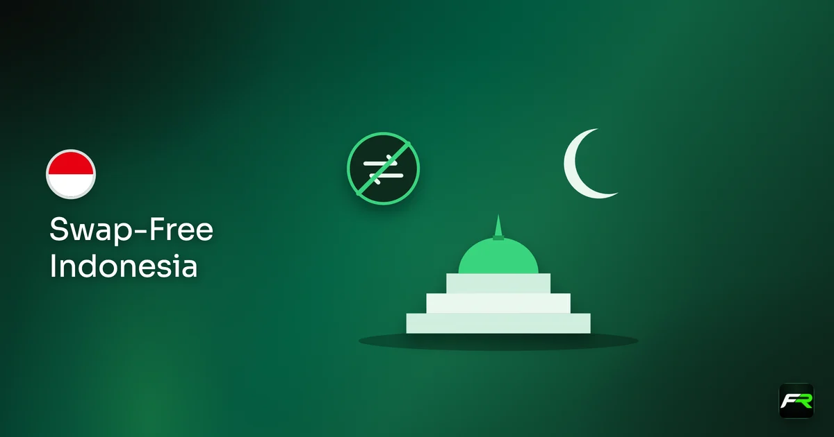 Illustration: crescent above a stupa with a crossed-out swap arrow