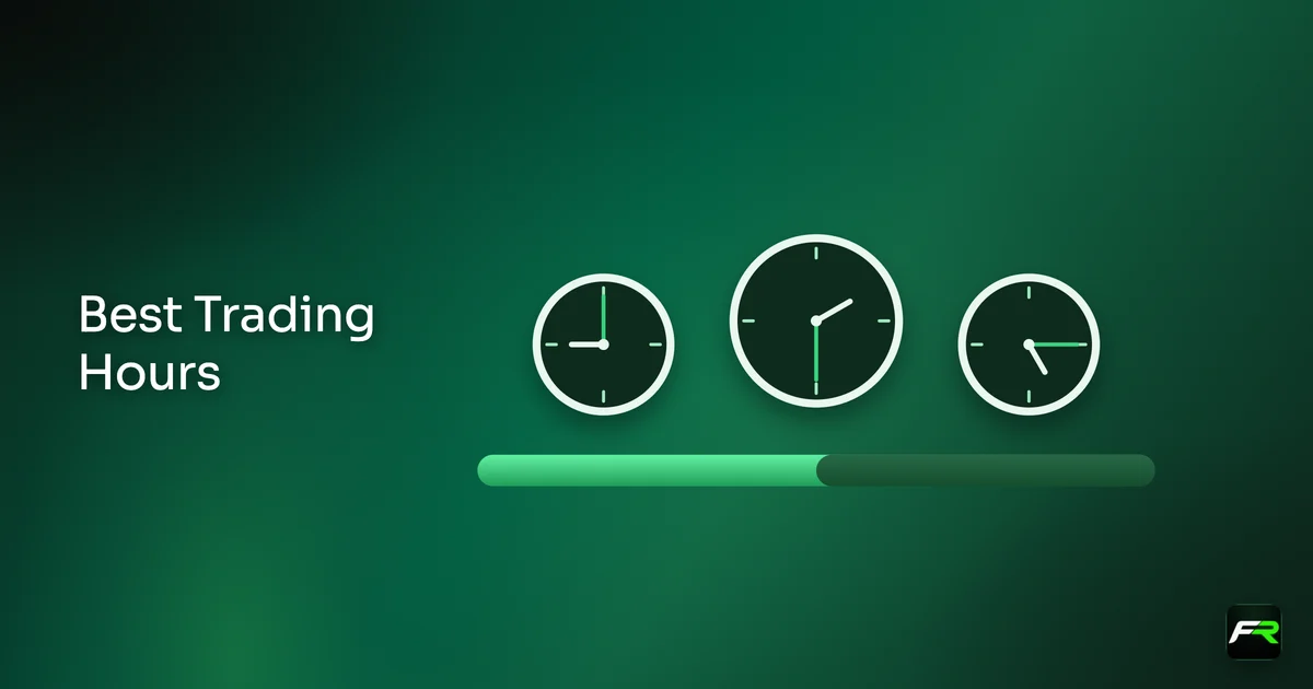 Illustration: three clocks over a sunrise-to-night gradient band