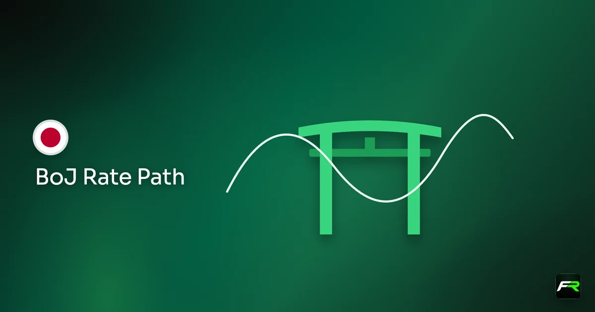 Illustration: torii gate with a swinging pendulum price line