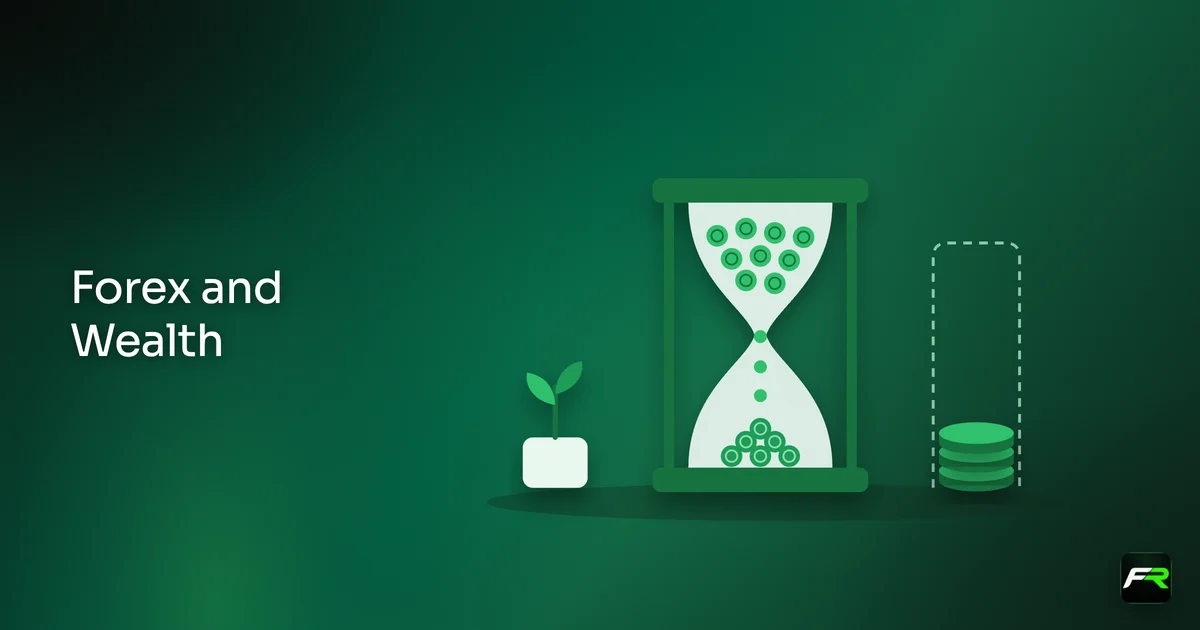 Hourglass trickling green coins into a small pile beside a dashed outline of a taller pile