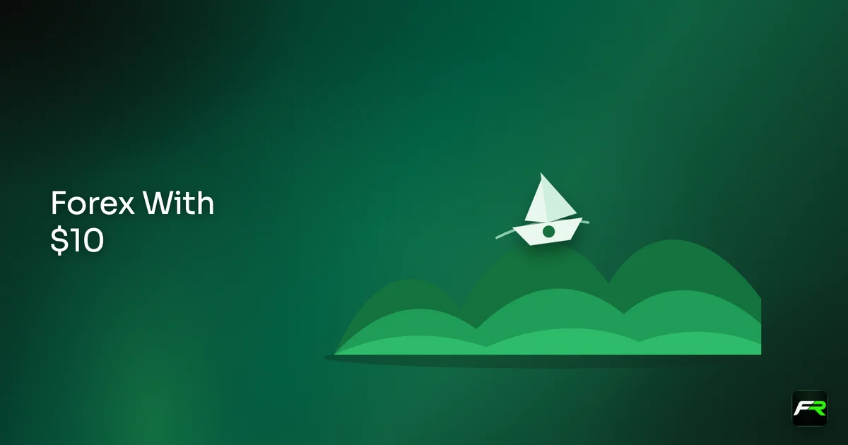 Small paper boat carrying one coin on top of tall green waves