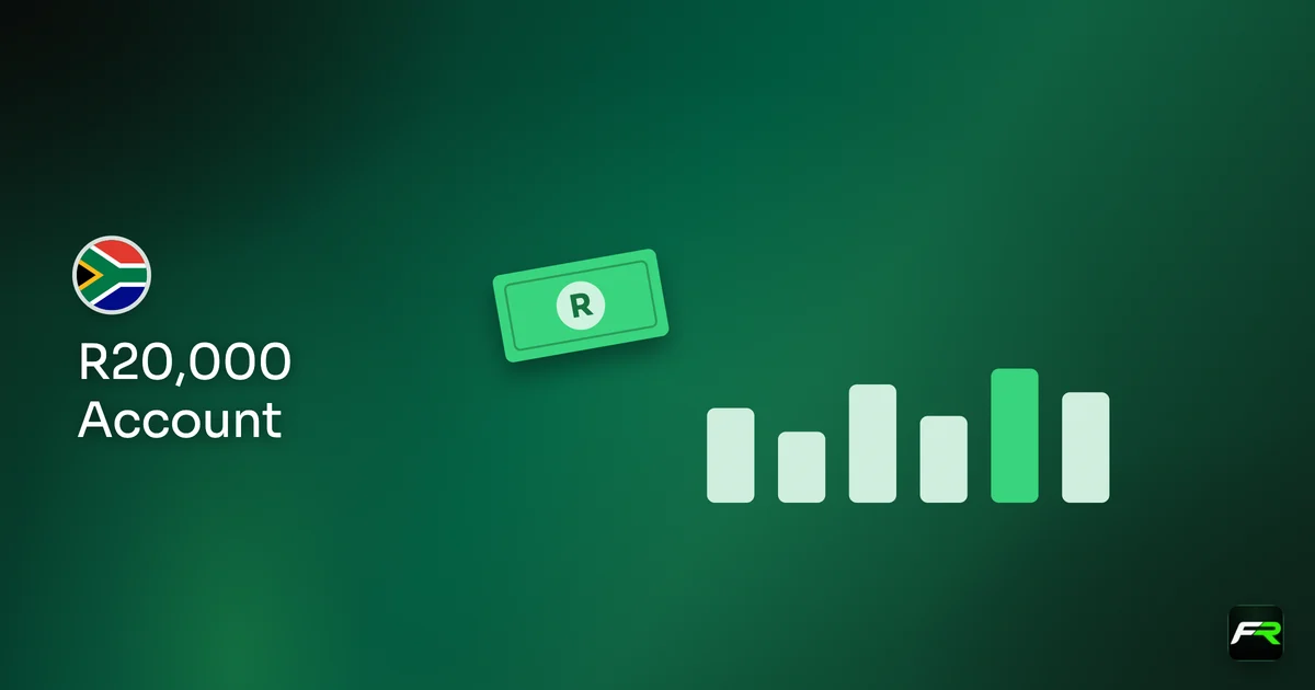 Illustration: six monthly bars beside a rand note