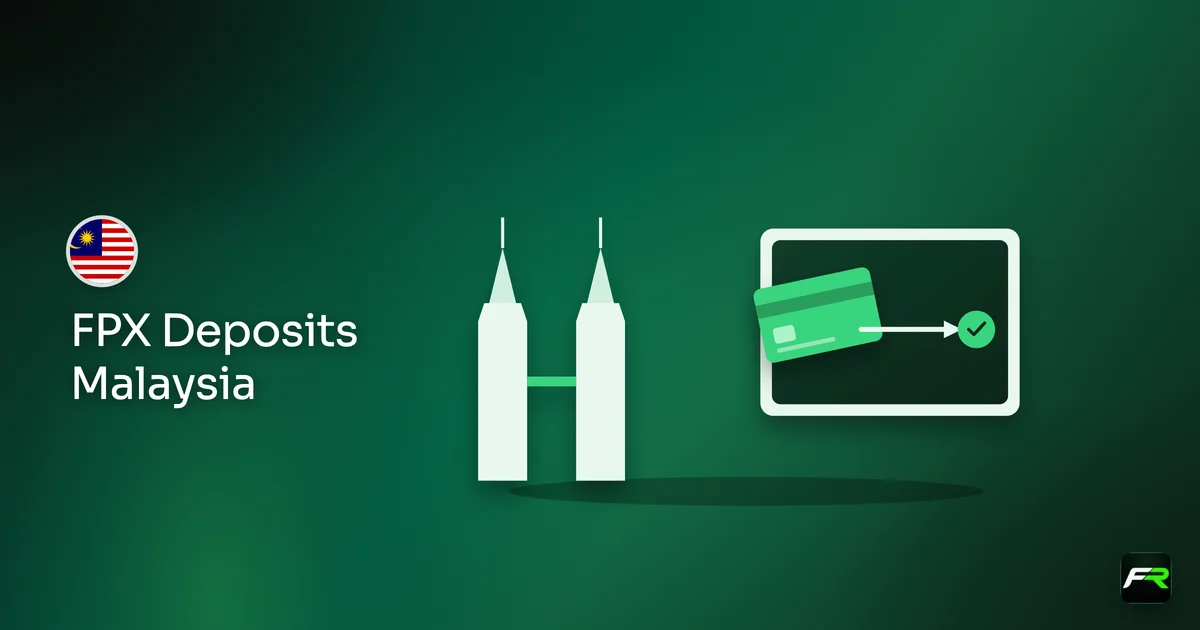Illustration: petronas towers with a bank card sliding into a broker portal