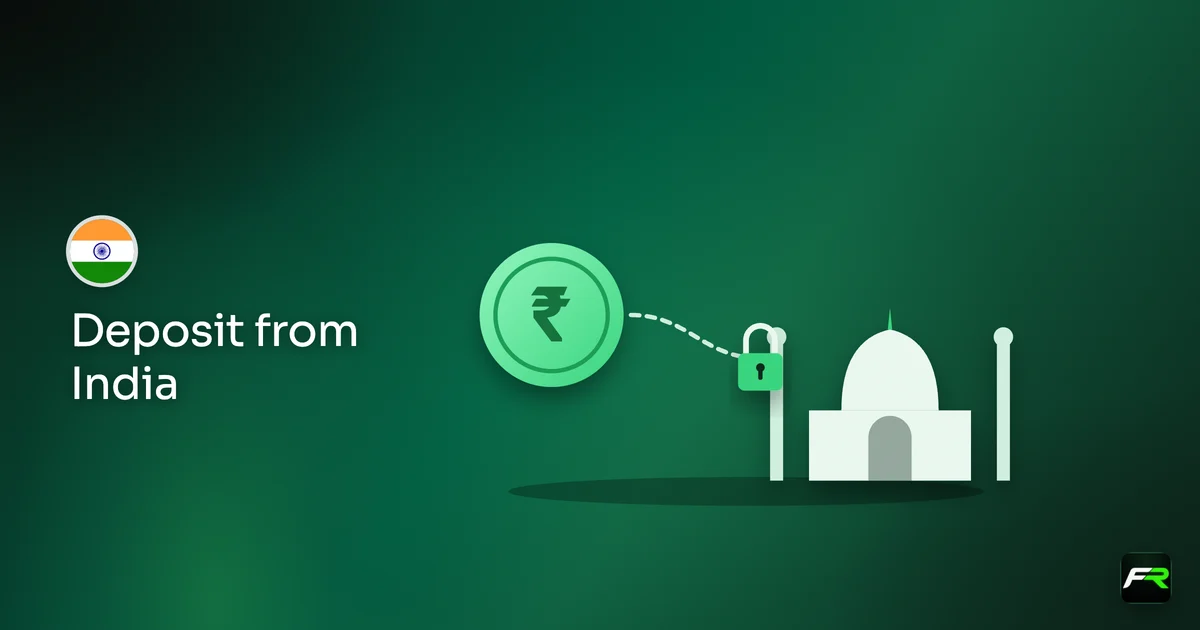 Illustration: rupee coin on a bank transfer line to a taj silhouette