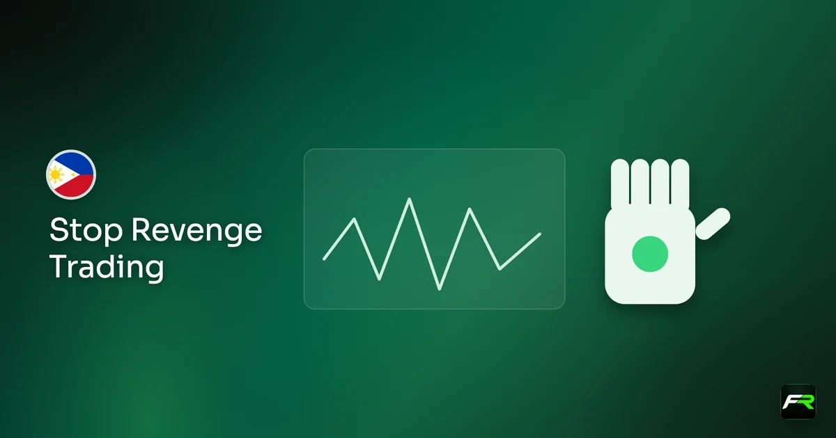 Illustration: hand raised to a stop over a pulsing chart