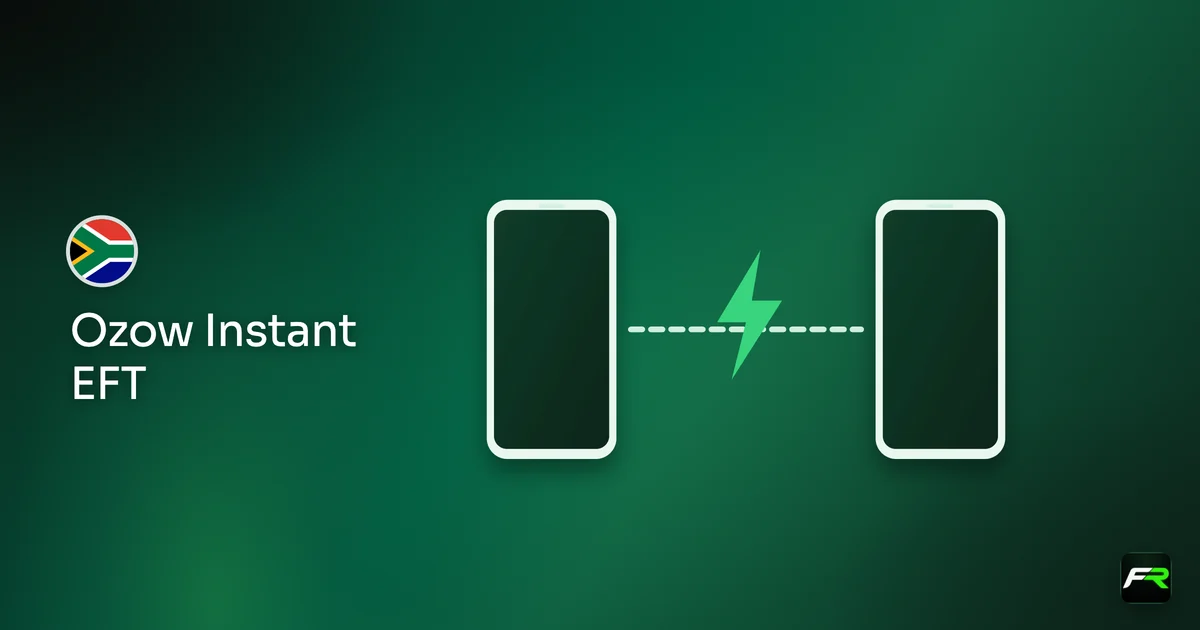 Illustration: lightning-fast transfer arrow between two phones