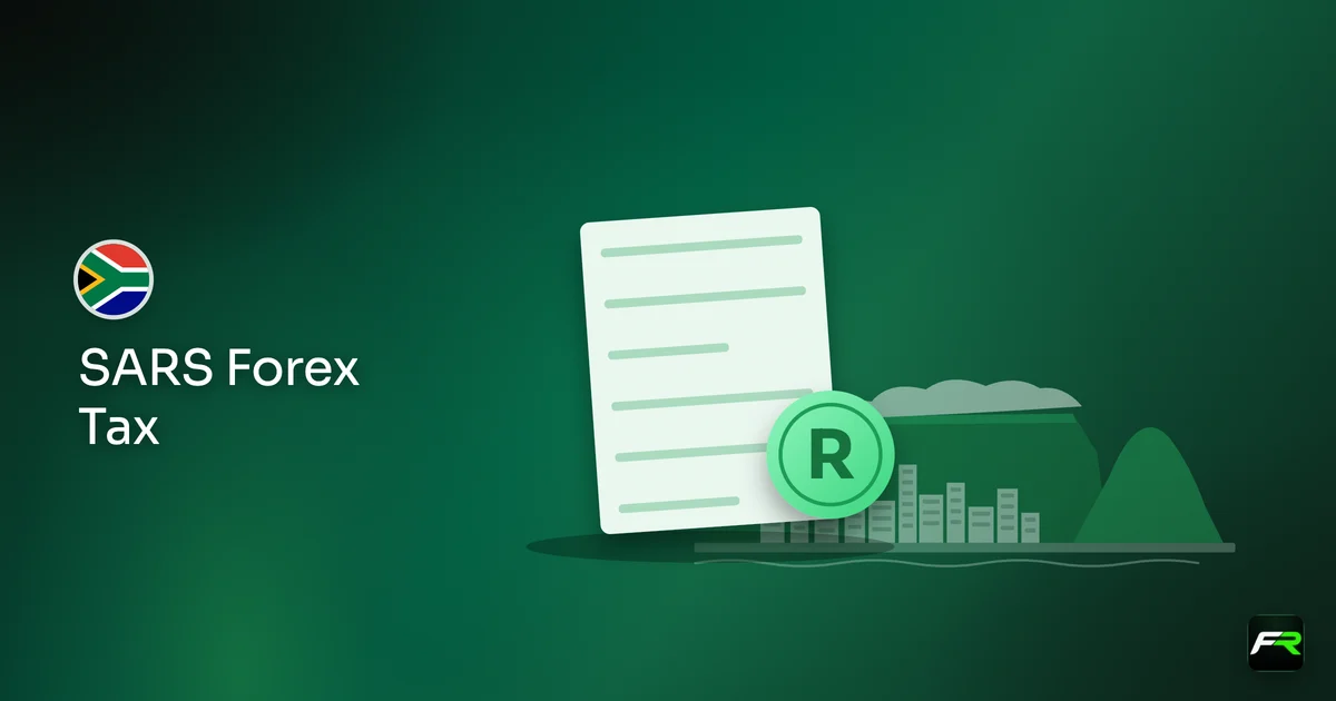 Illustration: table mountain behind a tax form and rand coin