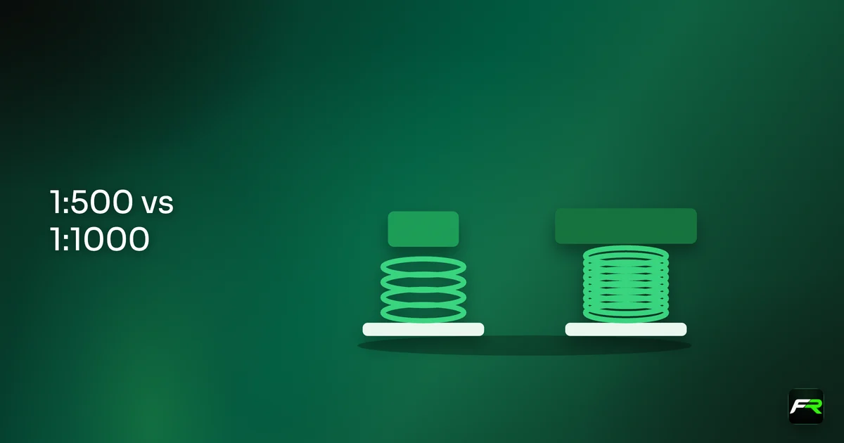 Illustration: two springs compressed by different weights
