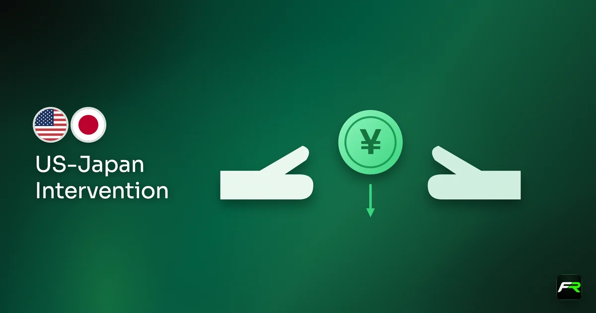 Illustration: two hands reaching toward a falling yen coin